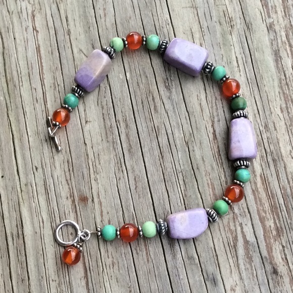 Turquoise Multi Stone Bracelet - Picture 2 of 6